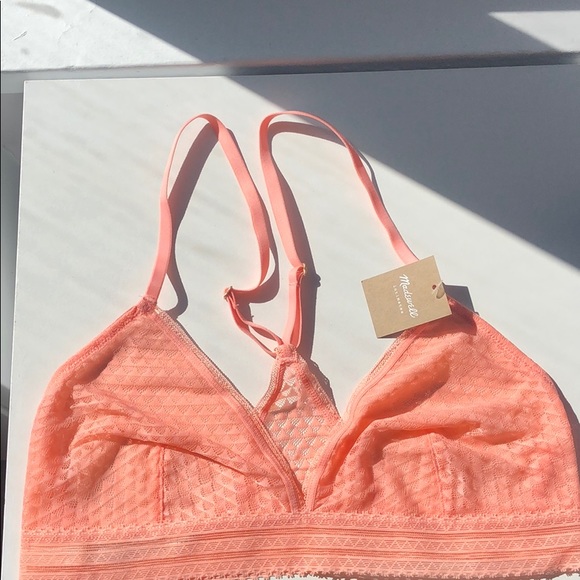 NWT!! Madewell Geo Mesh Bralette - Picture 2 of 5